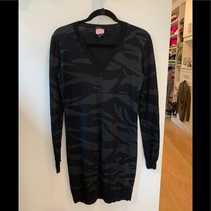 McQ zebra striped sweater dress